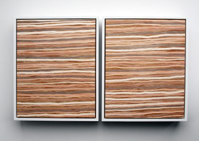 validity of error (repeated & contained), 2012, wood filler and mdf, 300x265x40mm, private collection