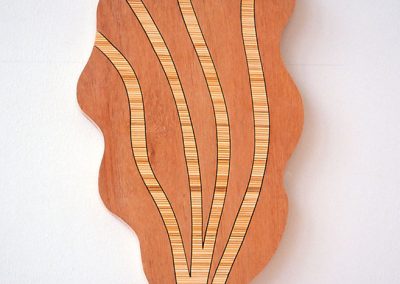 allan watson, full circle IV, plywood, bamboo 600x320x30mm