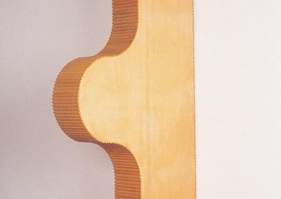 allan watson, protruberance, 1997, plywood and half-round dowel, 1780x610x150mm, collection of the artist