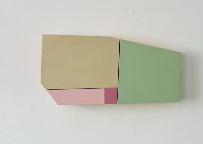 colour study 3 forms (rose square)