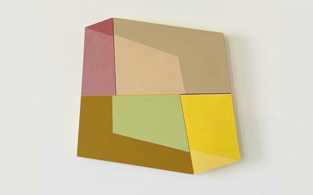 colour study 4 forms brown green yellow rose